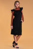 Brigitte Brianna Ruffle Overall Dress by SexyModest Boutique