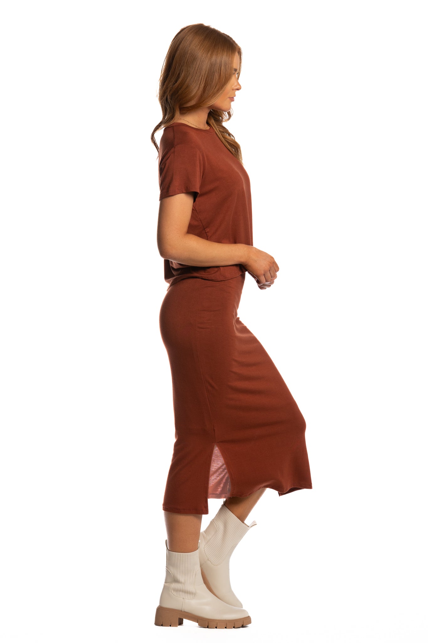 Brigitte Brianna Motion Tee & Runaround Skirt Set
