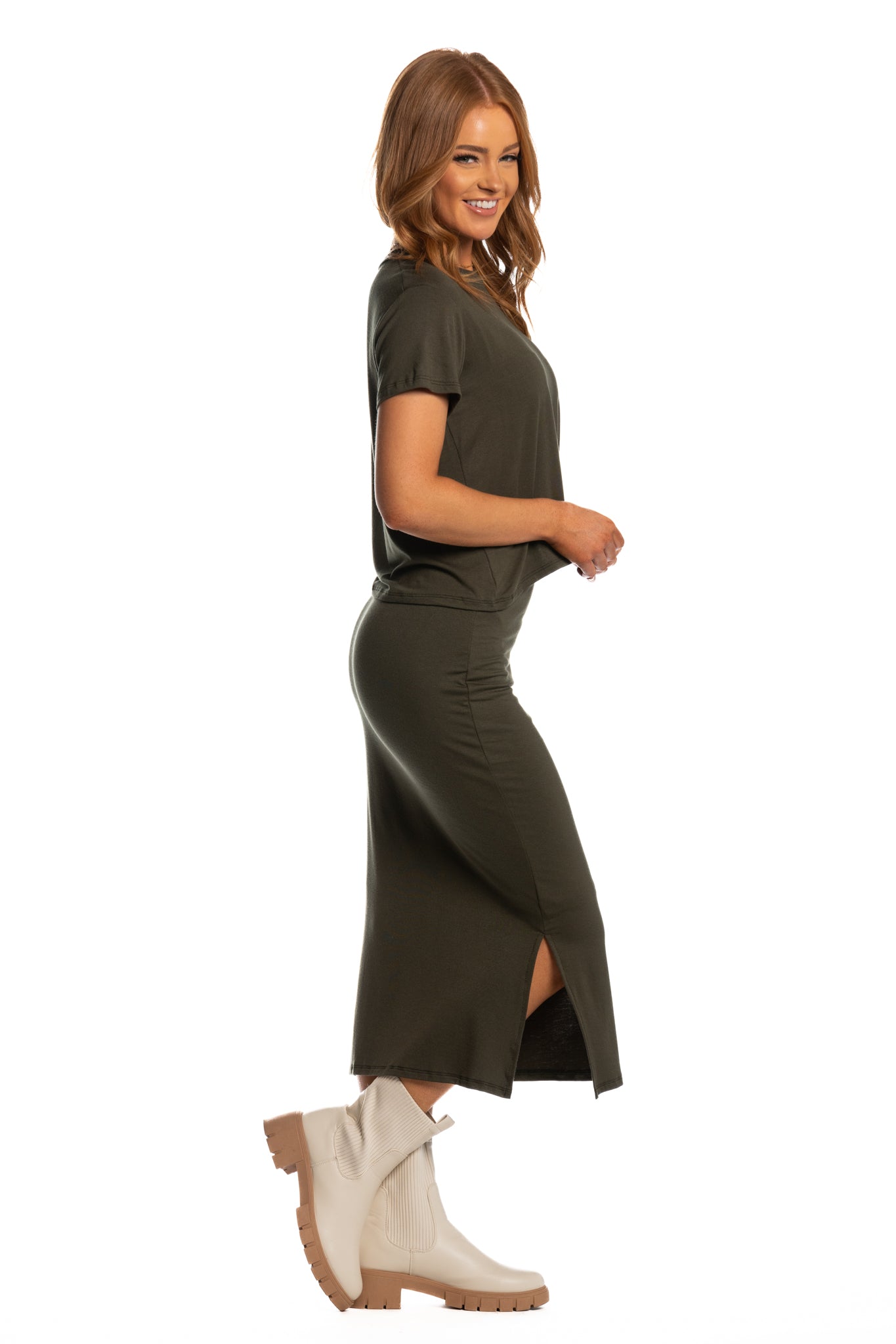 Brigitte Brianna Motion Tee & Runaround Skirt Set