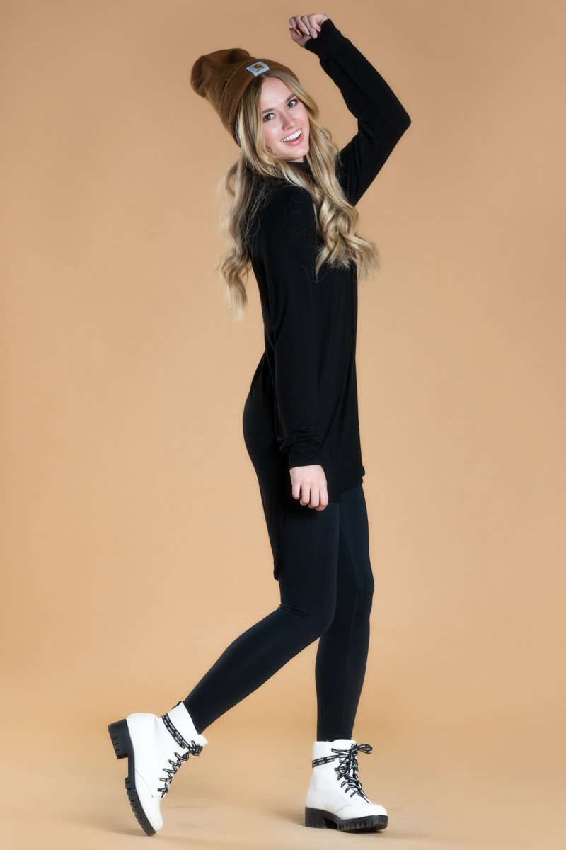 Modest Tops: Shirttail Tunic - SexyModest Boutique