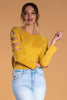 Modest Tops: Brigitte Brianna Slit Sleeve Sweatshirt - SexyModest Boutique