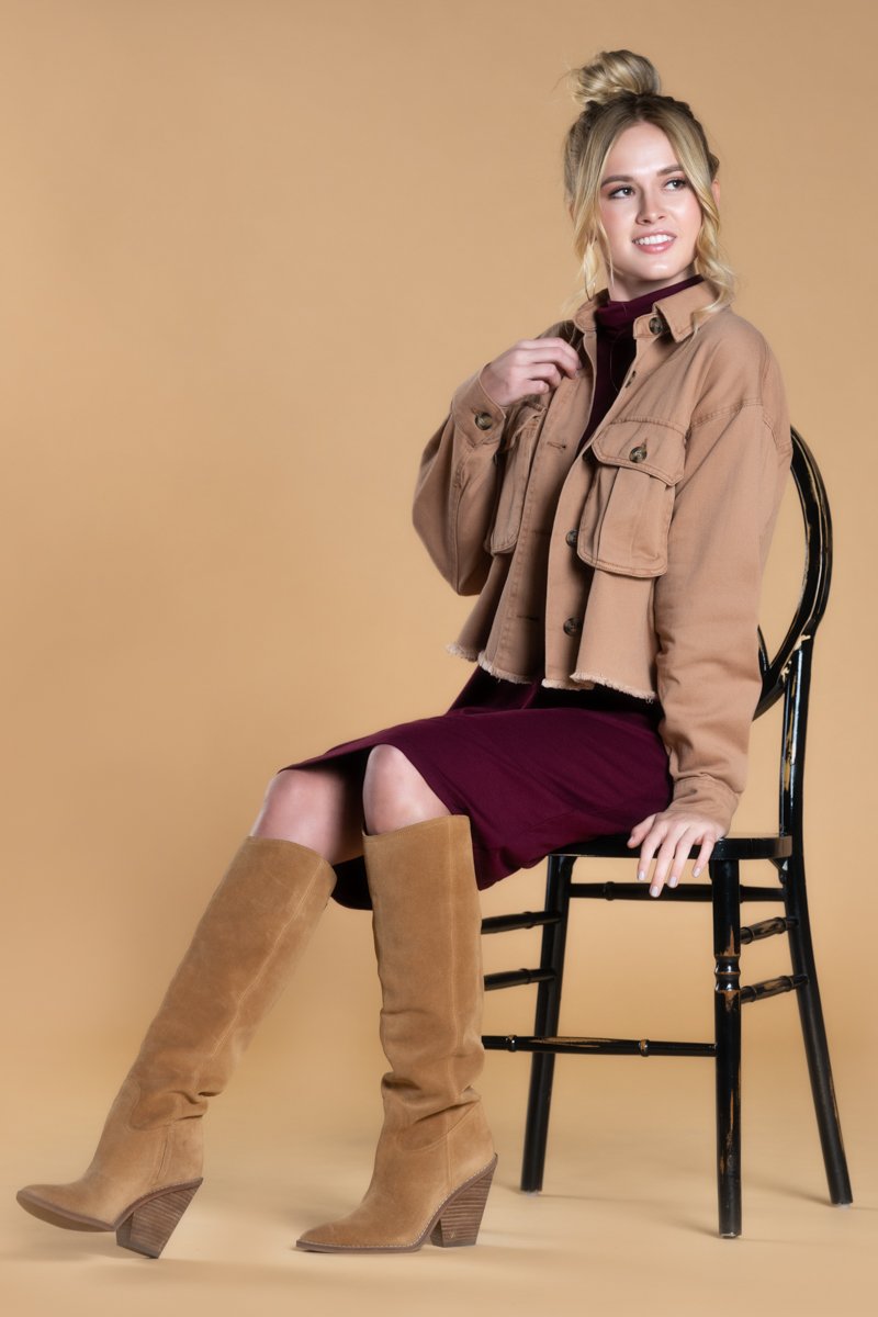 Brigitte Brianna Turtleneck Dress by SexyModest Boutique