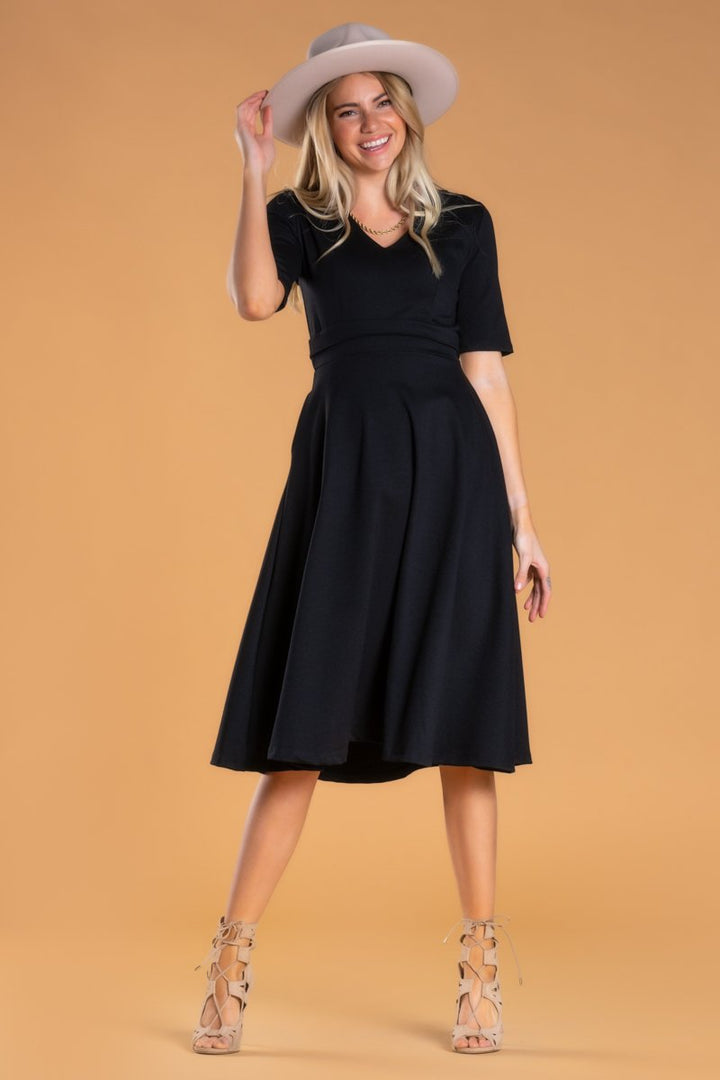 Brigitte Brianna V-Neck Gala Dress by SexyModest Boutique