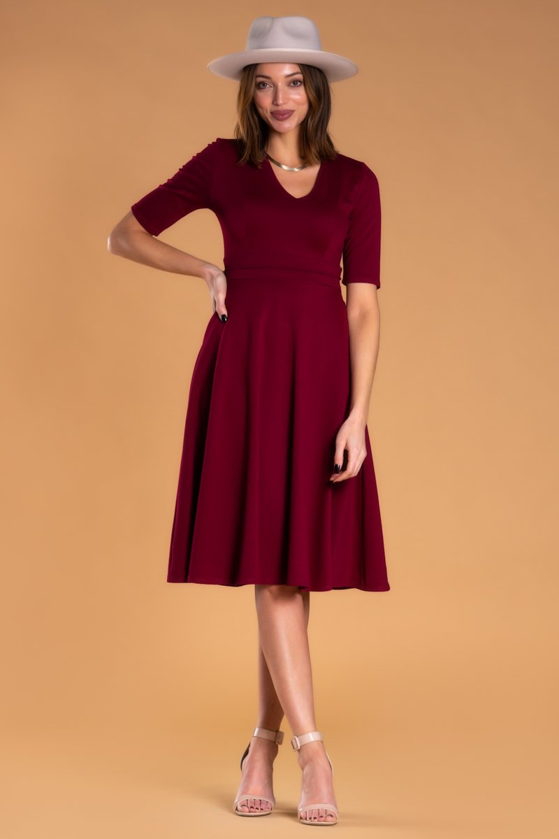 Brigitte Brianna V-Neck Gala Dress by SexyModest Boutique