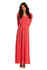 Brigitte Brianna V-Neck Maxi Dress