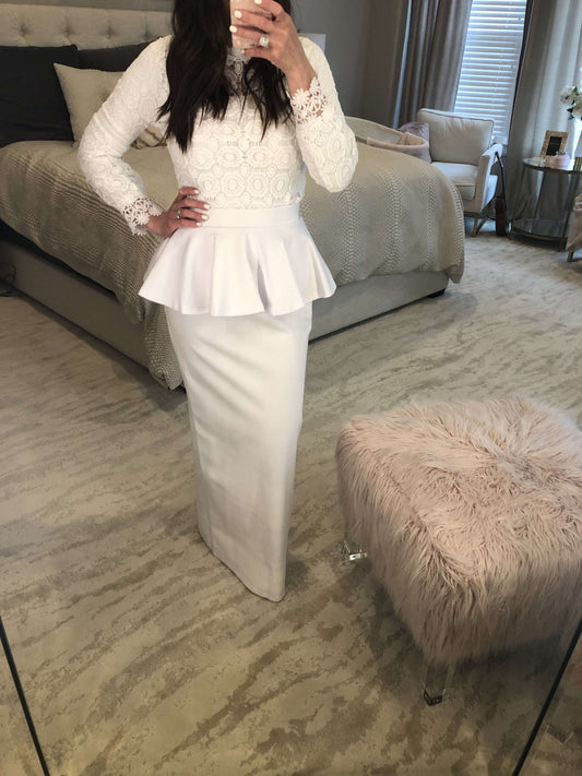 SexyModes Boutique: White Modest Dresses The Cherice