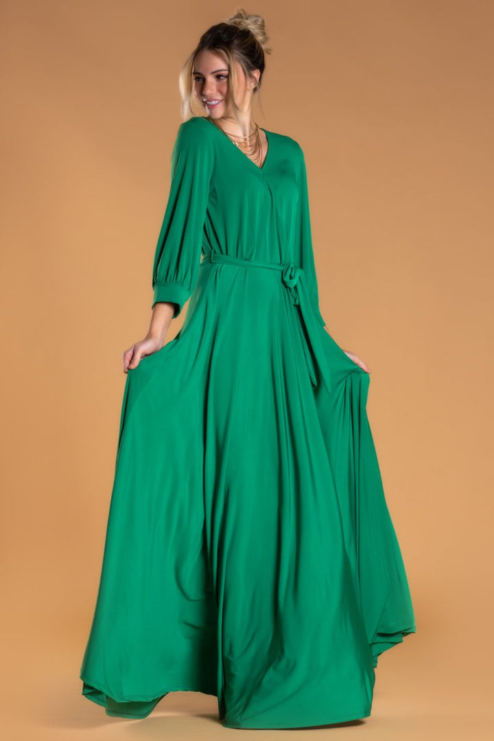 Brigitte Brianna Wrap Maxi Dress