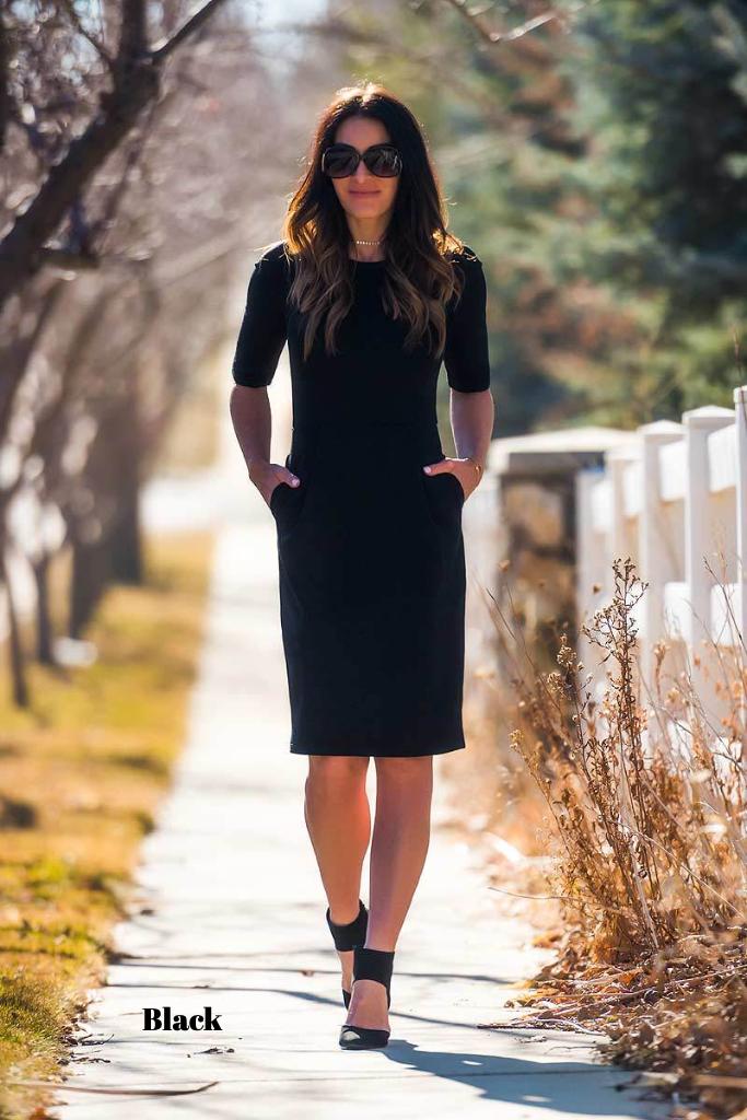 Brigitte Brianna Classic Pleat Dress - SexyModest Boutique