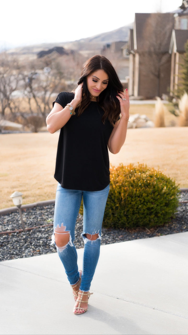 Modest Tops: Brigitte Brianna Everyday Tee - SexyModest Boutique