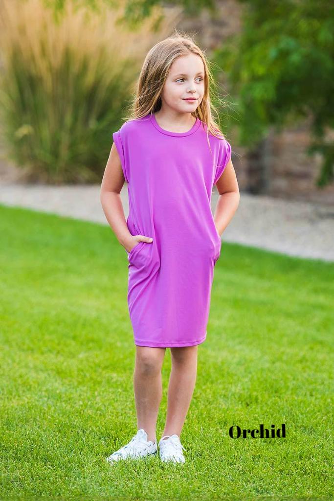 Brigitte Brianna Kids Pocket Tee Dress - SexyModest Boutique